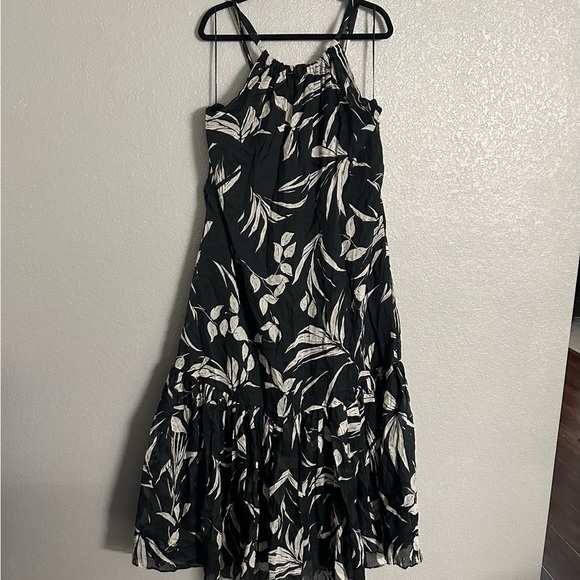 Banana Republic fino ramie maxi Dress size Large linen/cotton - Picture 3 of 10